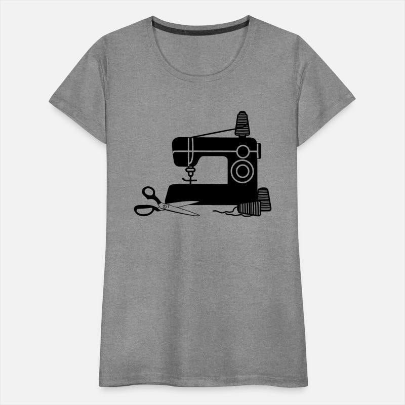 Sewing machine logo sewing shop