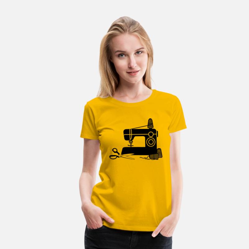 Sewing machine logo sewing shop