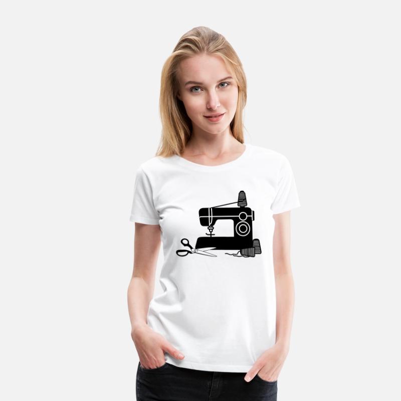 Sewing machine logo sewing shop