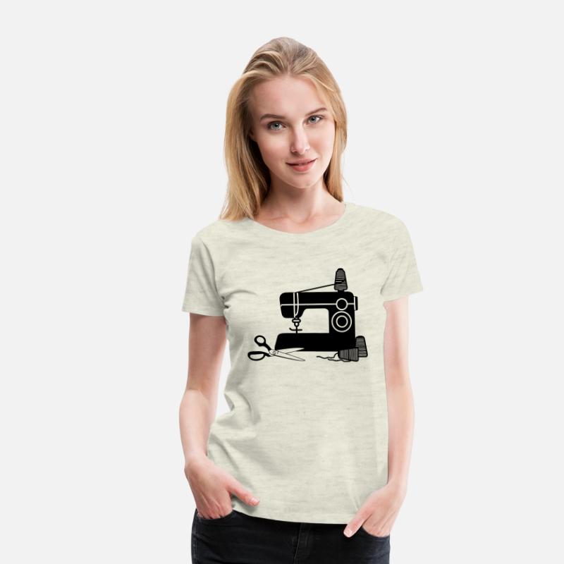 Sewing machine logo sewing shop