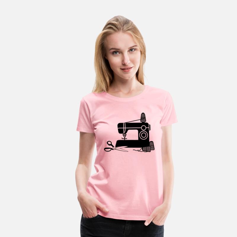 Sewing machine logo sewing shop