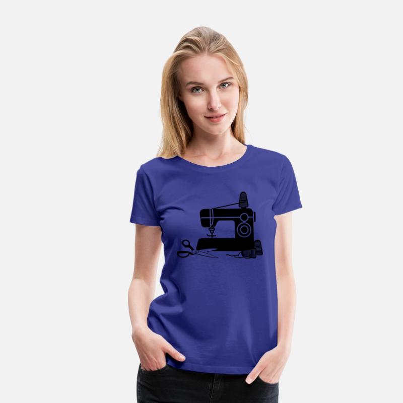 Sewing machine logo sewing shop