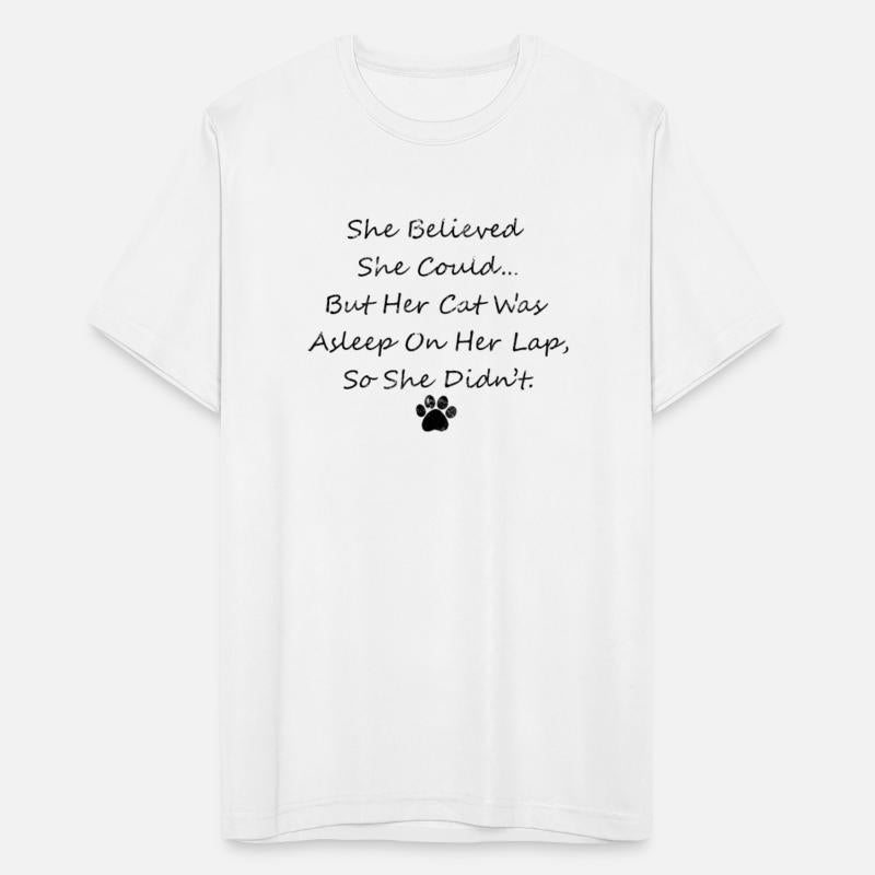 She believed she could but her cat was asleep on