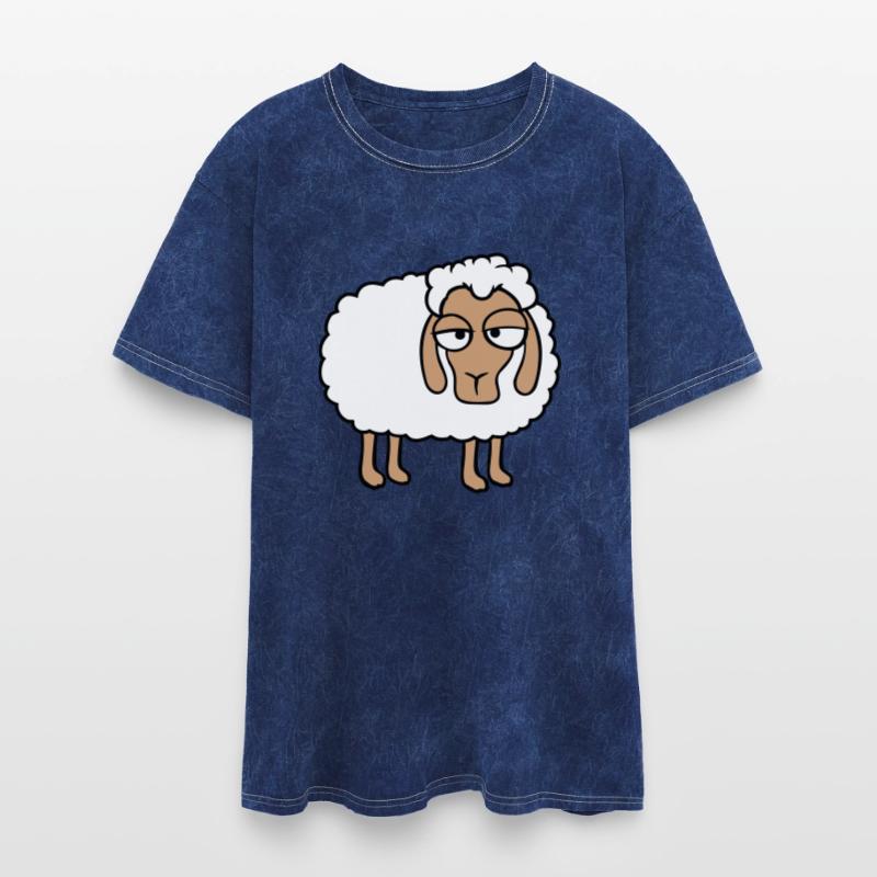 Sheep Tired Bored Look Little Sweet Lamb Bad Mood