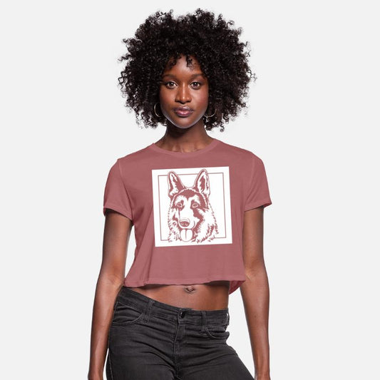 Shepherd Dog Shirt, Dog Silhouette Sitting German