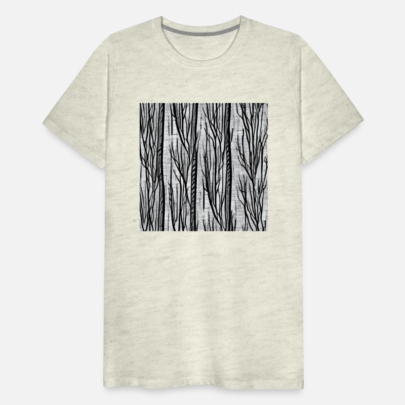 Simple b&w trees pattern