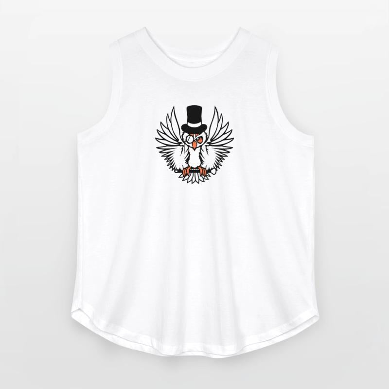 Sir owl top hat monocle glasses rich gentleman fun