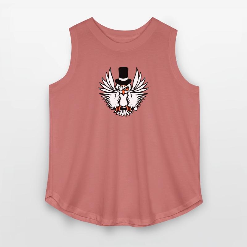 Sir owl top hat monocle glasses rich gentleman fun