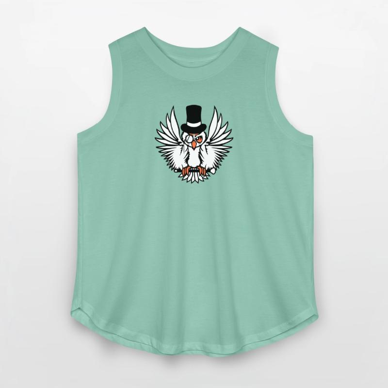 Sir owl top hat monocle glasses rich gentleman fun