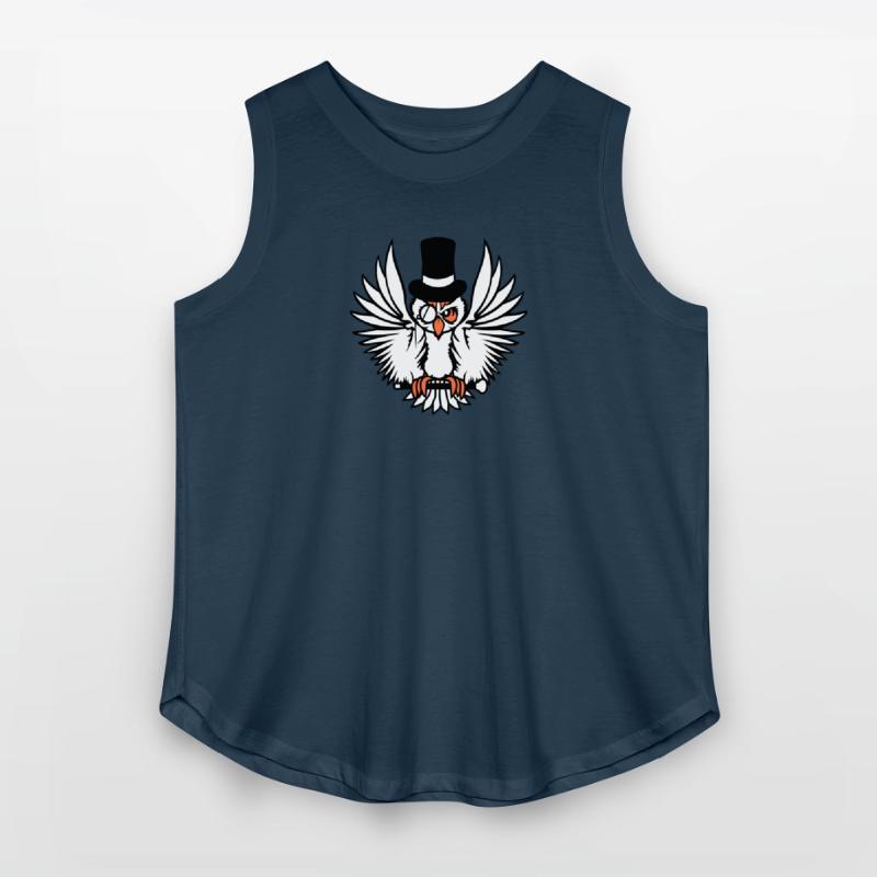 Sir owl top hat monocle glasses rich gentleman fun