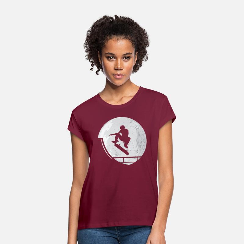 Skateboard Skater Moon