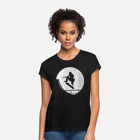 Skateboard Skater Moon