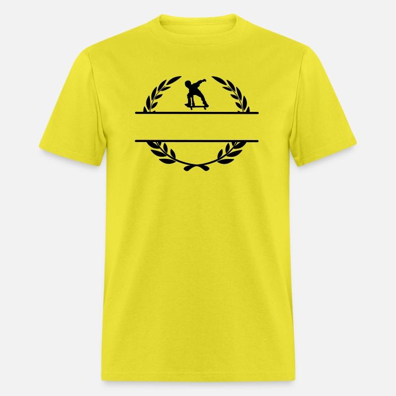 Skateborder monogram in laurel wreath