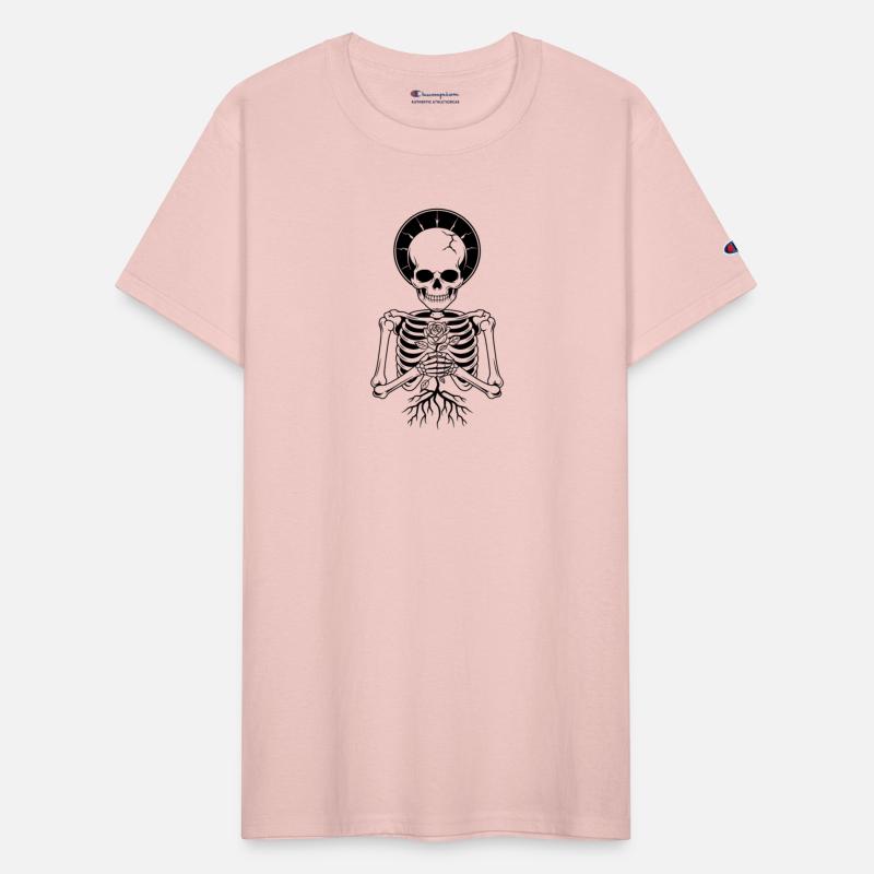 Skeletal Saint Prayer Tattoo Design