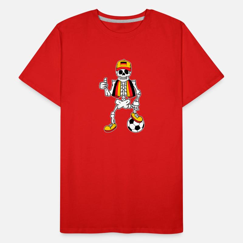 Skeleton Germany Supporter Fan Soccer