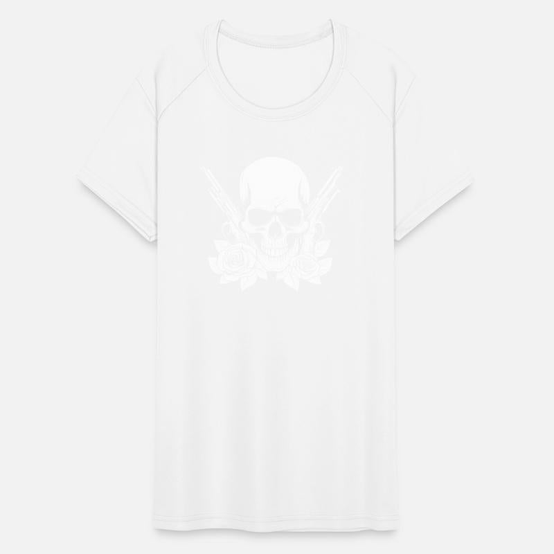 Skeleton Roses Rock Music Skull