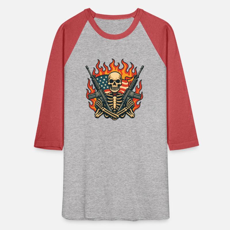 Skeleton Warrior with Rifles T-Shirt