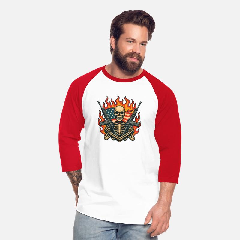Skeleton Warrior with Rifles T-Shirt