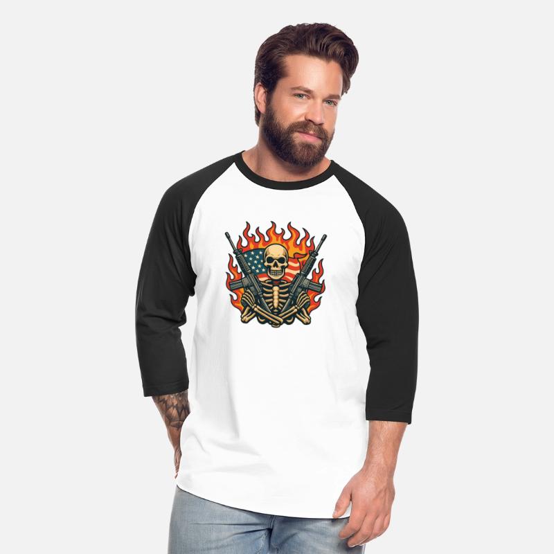 Skeleton Warrior with Rifles T-Shirt