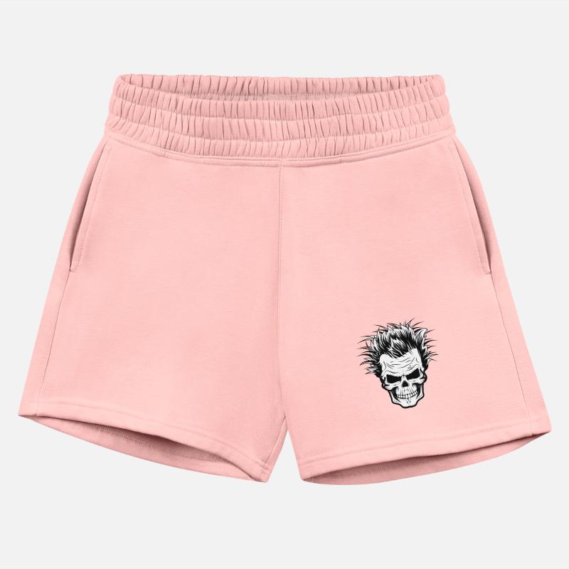 Skull with wild scientist hairstyle