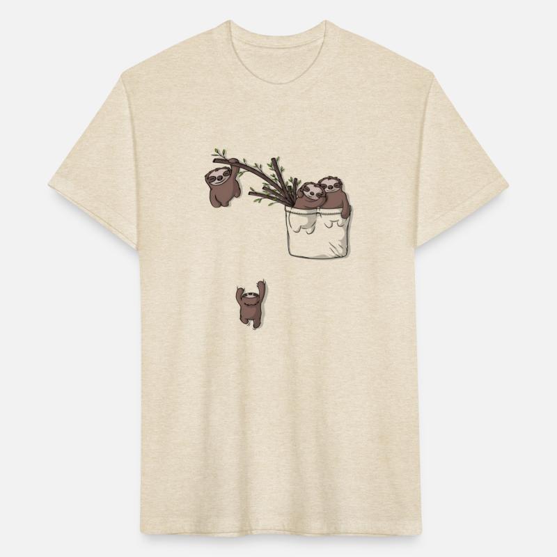Sloth Family Playing Hanging Out In Pocket