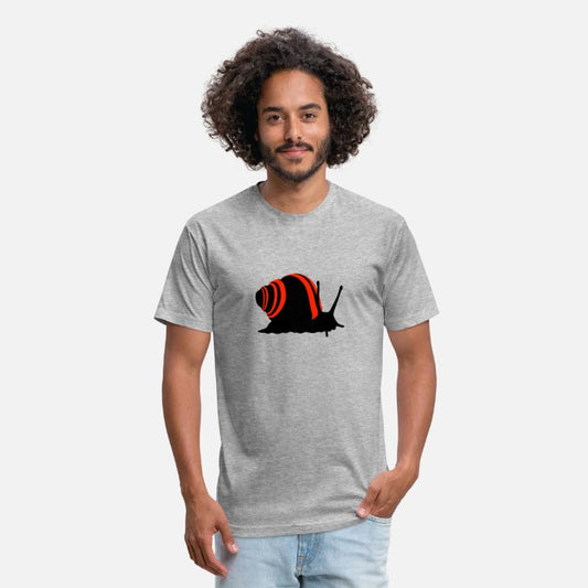 Snail with racing stripes - motif