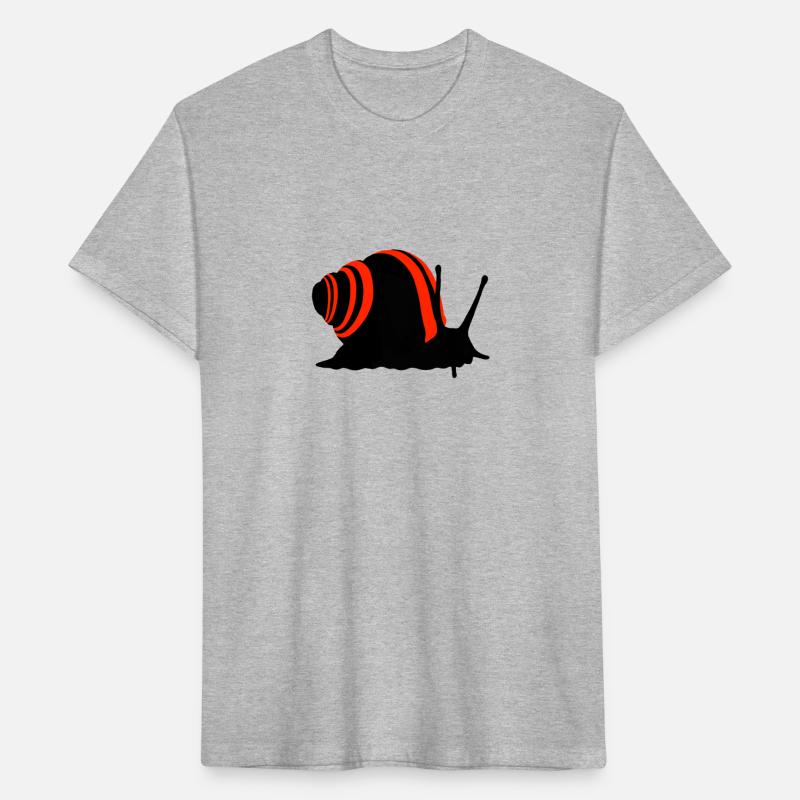 Snail with racing stripes - motif
