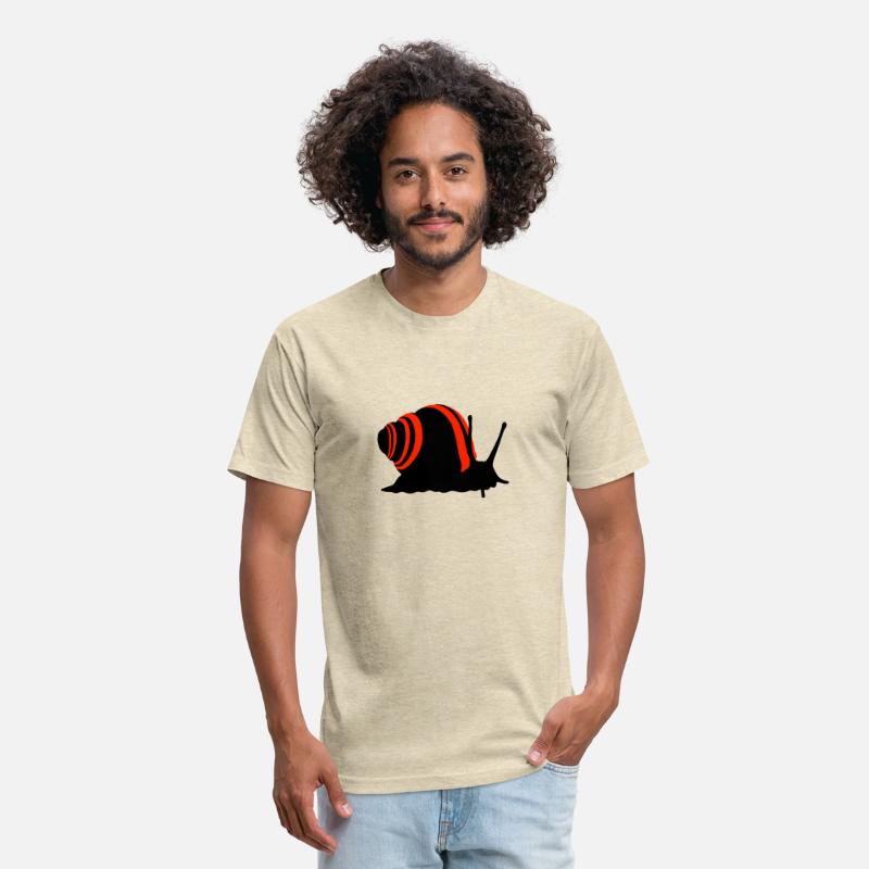 Snail with racing stripes - motif