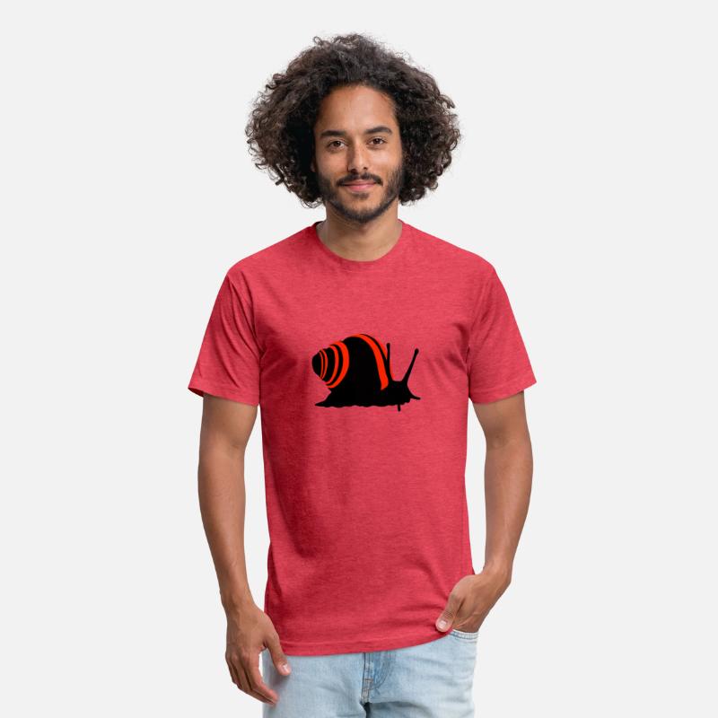 Snail with racing stripes - motif