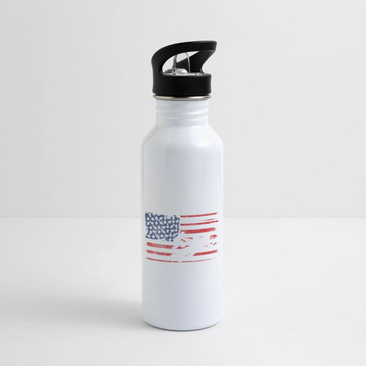 Snowmobile USA Flag Snowmobiling