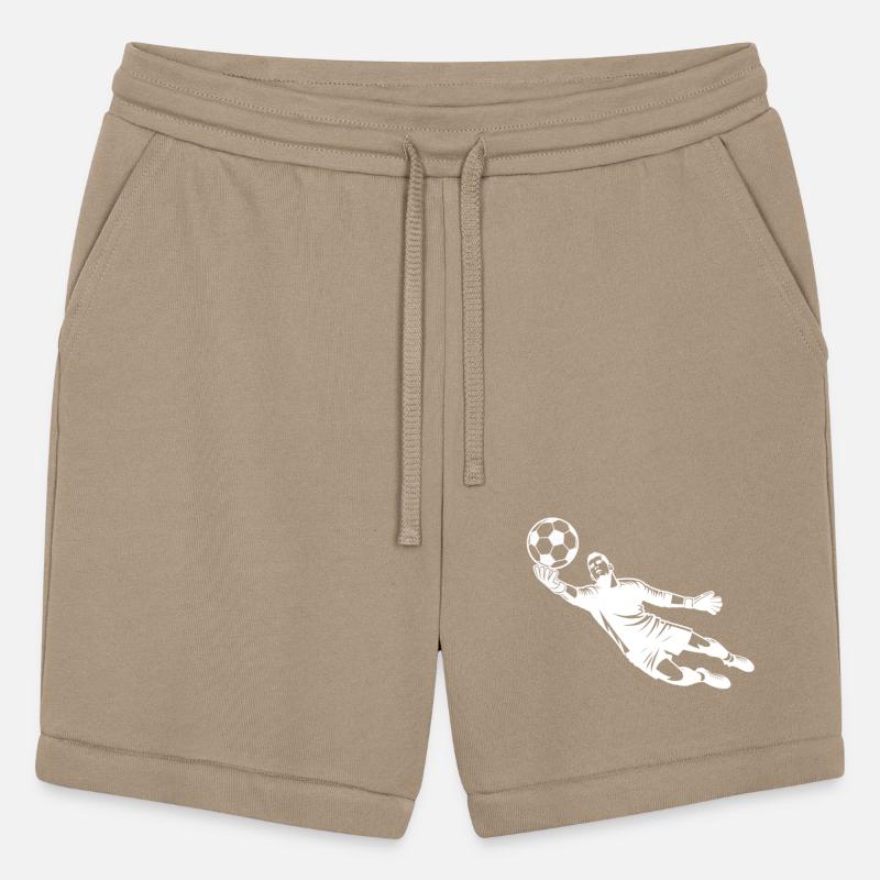 Soccer Goalkeeper Jumps To Save The Ball