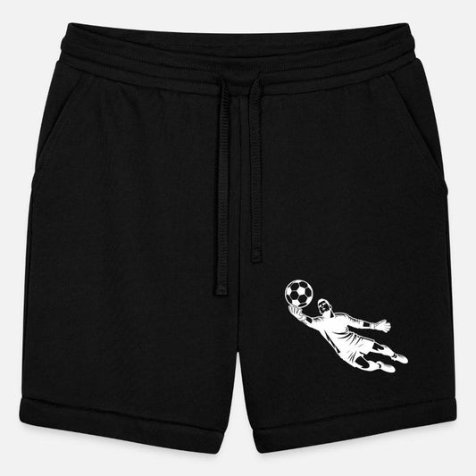 Soccer Goalkeeper Jumps To Save The Ball