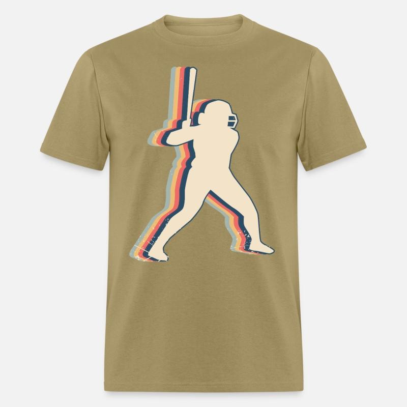 Softball Player Team Coach Trainer Retro Line Art