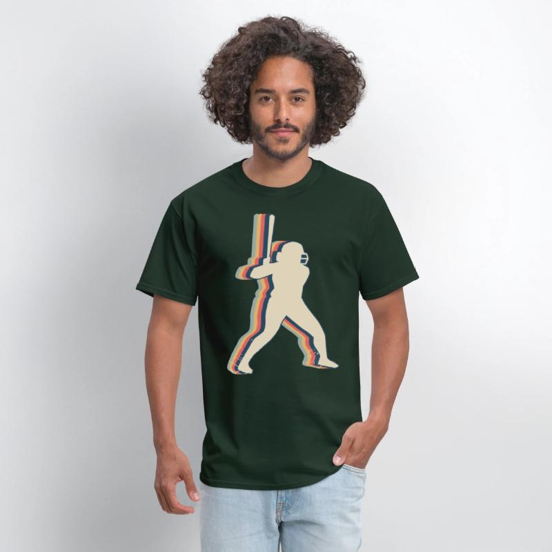 Softball Player Team Coach Trainer Retro Line Art