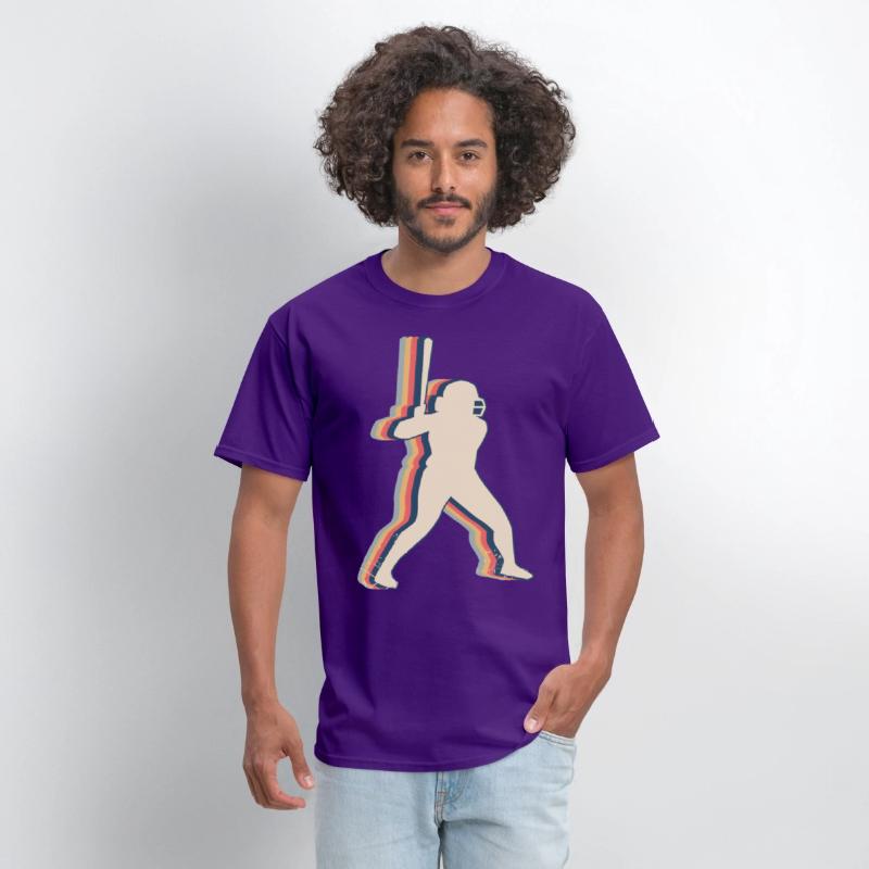 Softball Player Team Coach Trainer Retro Line Art