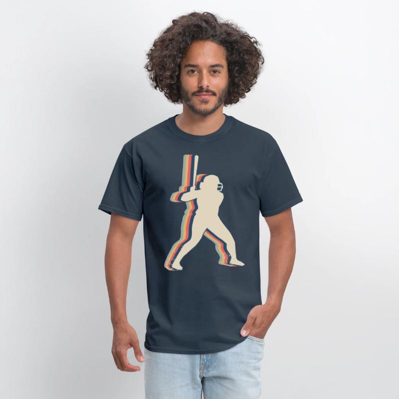 Softball Player Team Coach Trainer Retro Line Art