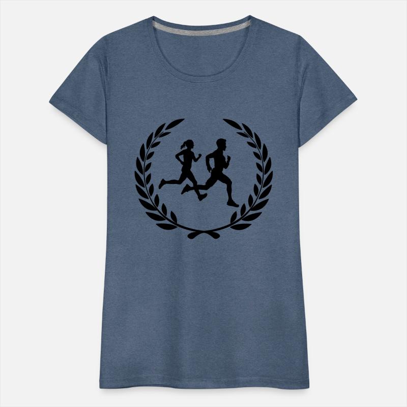 Sports prize laurel wreath heart running
