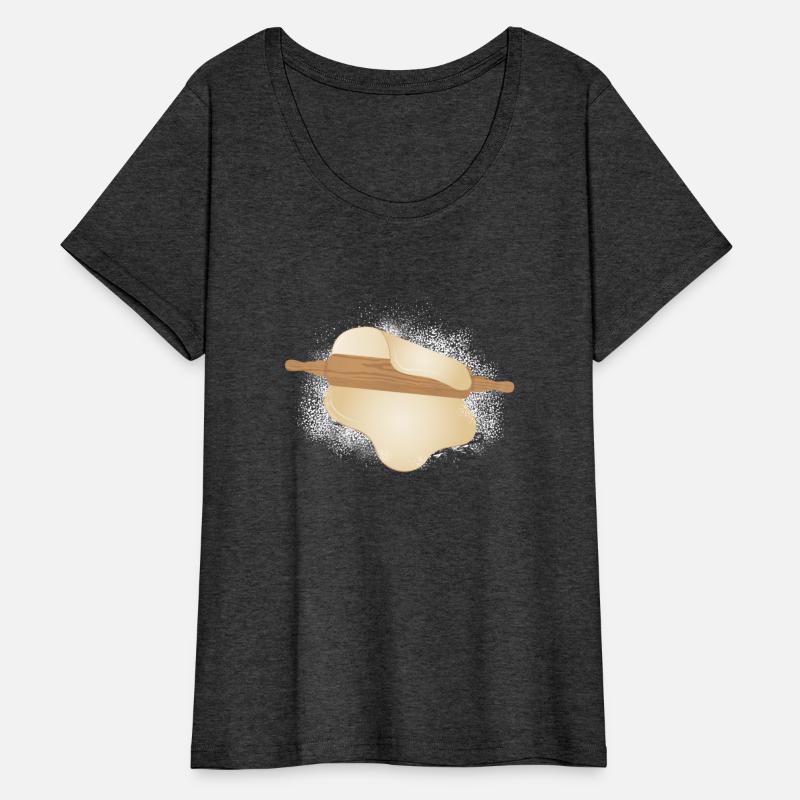 sprinkled flour with rolled out dough