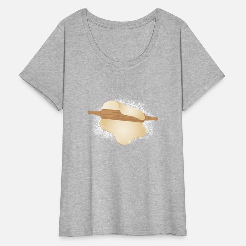 sprinkled flour with rolled out dough