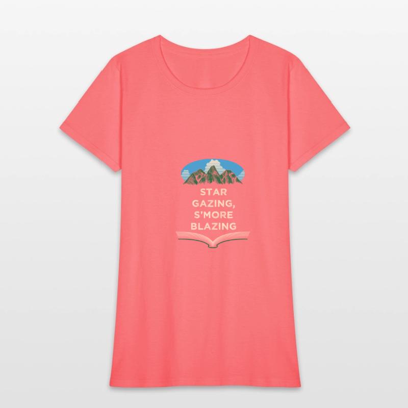 Star Gazing Smore Blazing Camping Friends Camper B