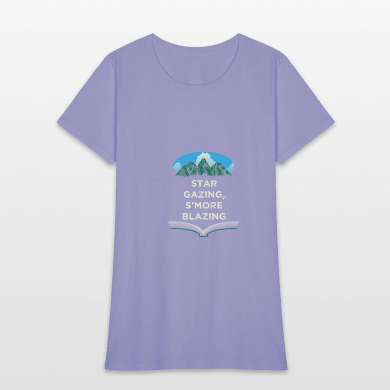 Star Gazing Smore Blazing Camping Friends Camper B