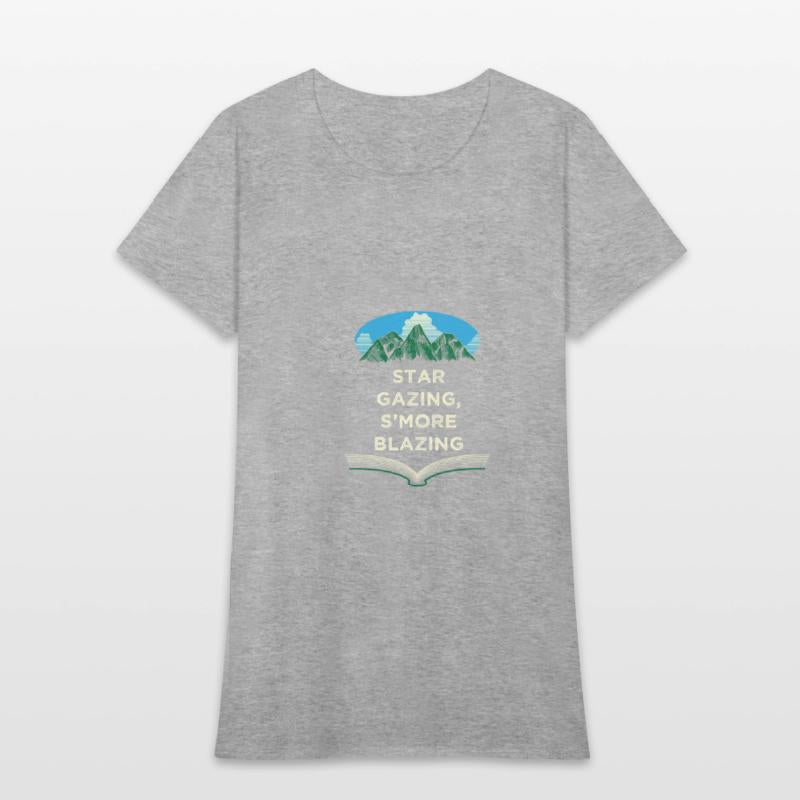 Star Gazing Smore Blazing Camping Friends Camper B