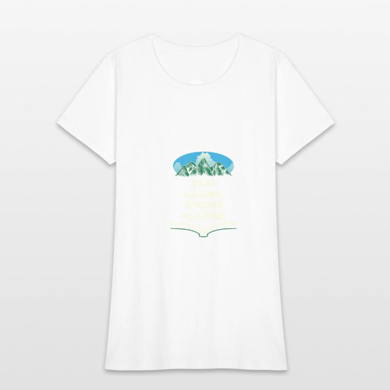 Star Gazing Smore Blazing Camping Friends Camper B