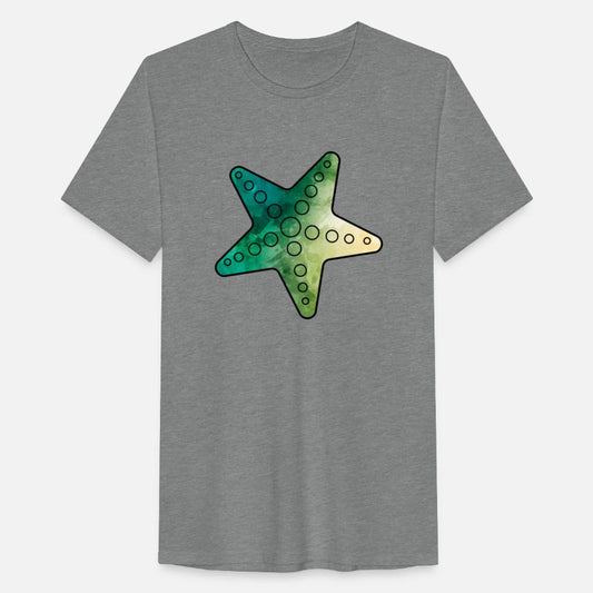 Starfish green watercolor