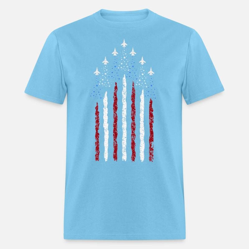 Stars Red White Blue USA Fighter Jets 4th of July