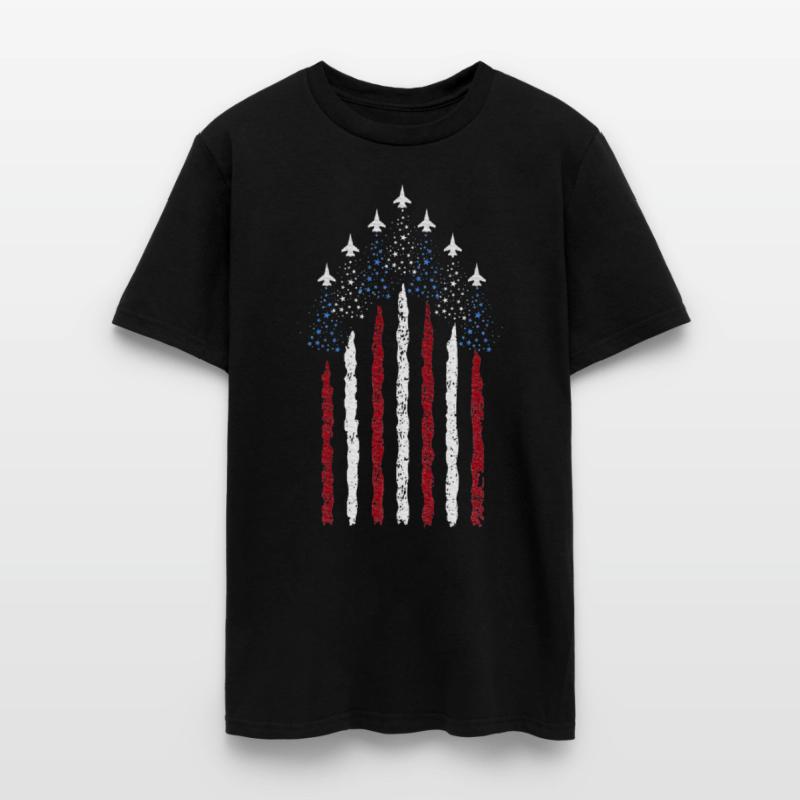 Stars Red White Blue USA Fighter Jets 4th of July