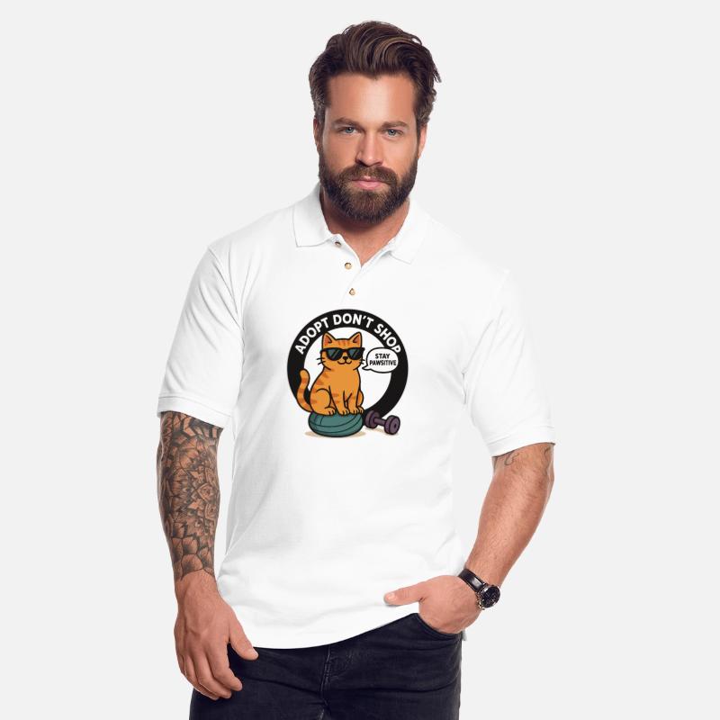 Stay Pawsitive – Adopt Don’t Shop Cat Design