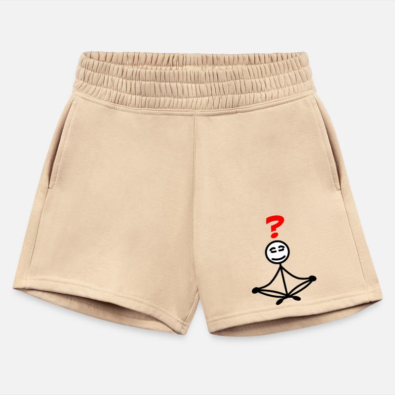 Stickman Meditating with Red Question Mark