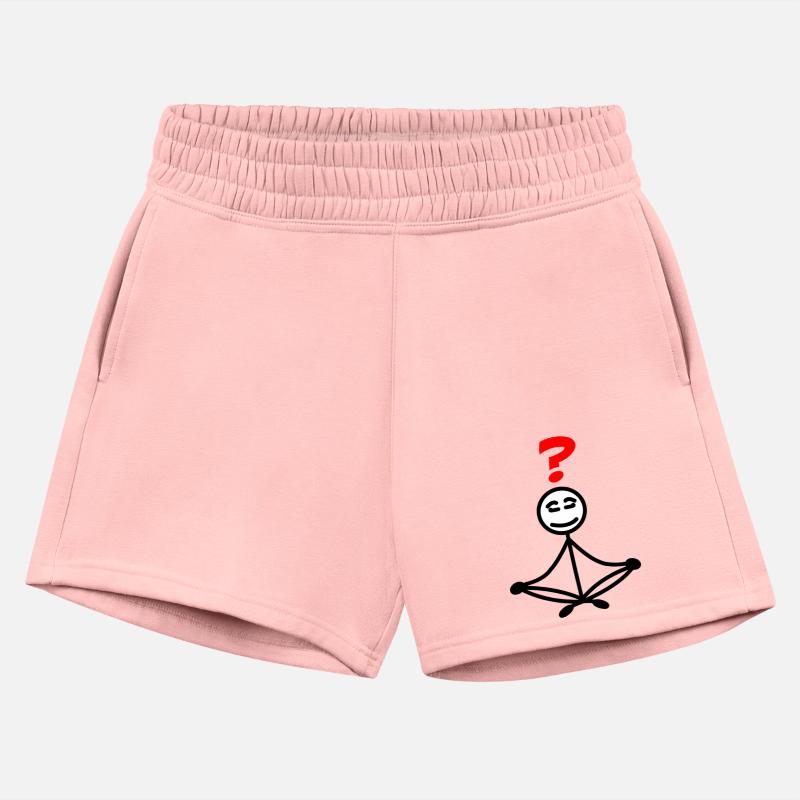 Stickman Meditating with Red Question Mark