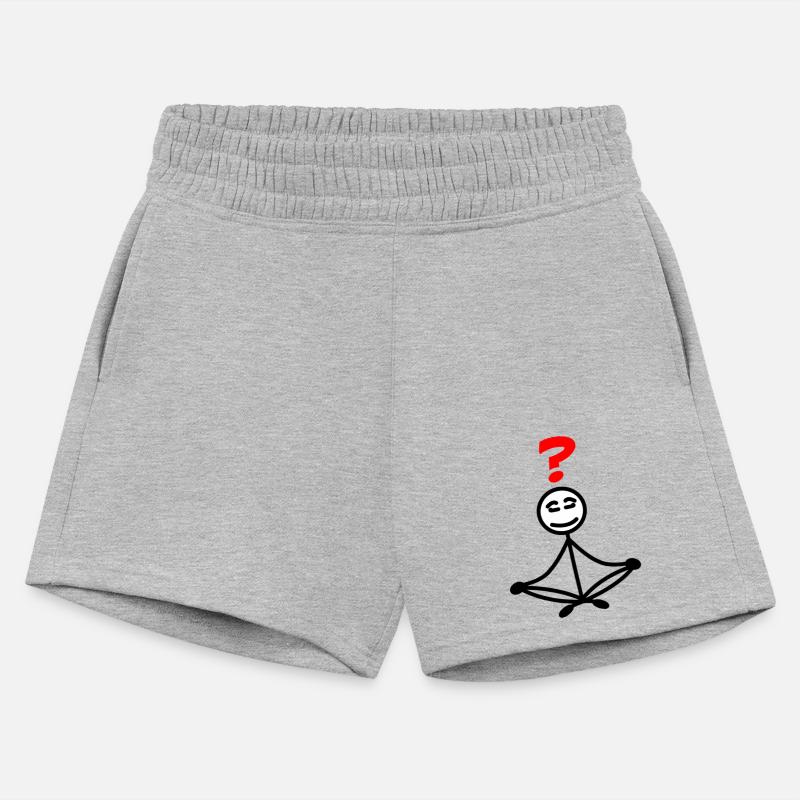 Stickman Meditating with Red Question Mark